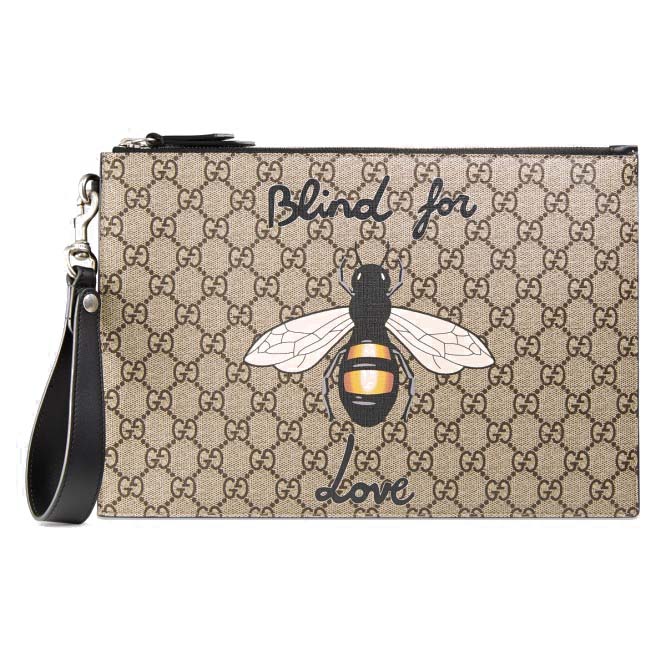 G*u*i bestiary pouch with bee 473904  (30*20*1.5cm)